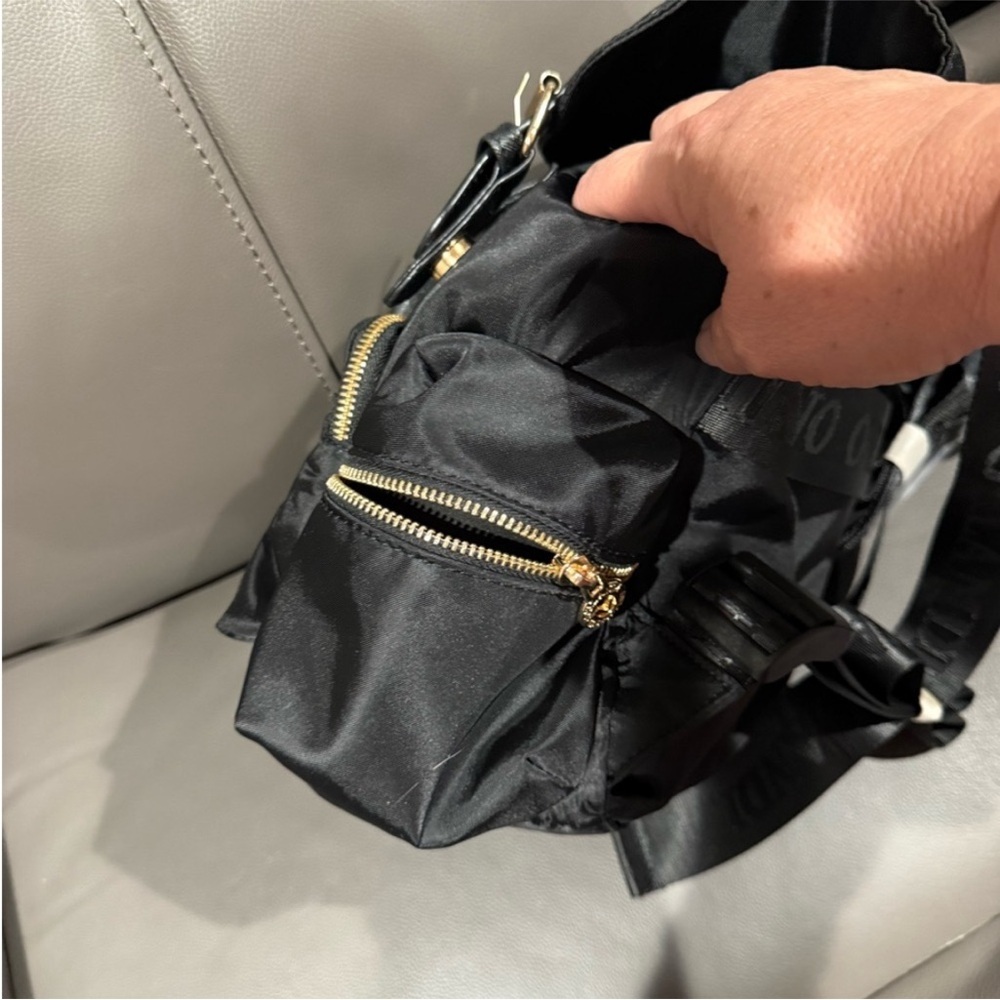Valentino Orlandi Black Vegan Leather Backpack NWT - Picture 10 of 12